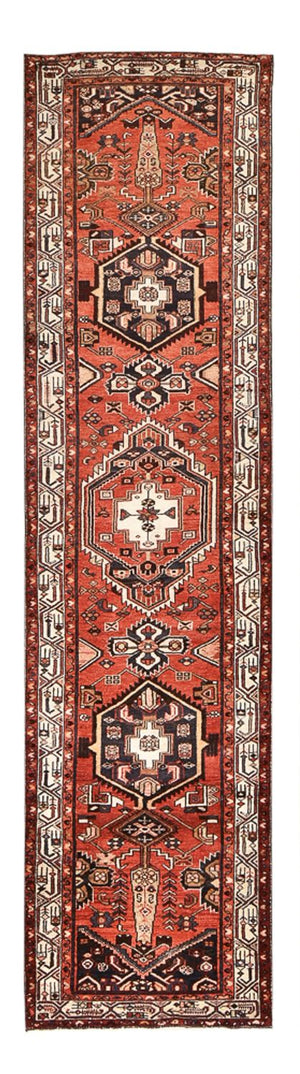 Runner Persisk matta - Bijar - 406 x 100 cm - terrakotta