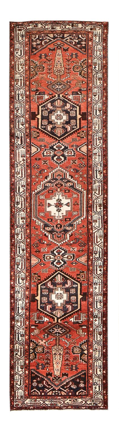 Runner Persisk matta - Bijar - 406 x 100 cm - terrakotta