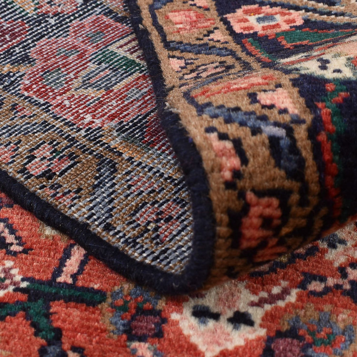 Persisk matta - Nomadic - 156 x 105 cm - mörkröd