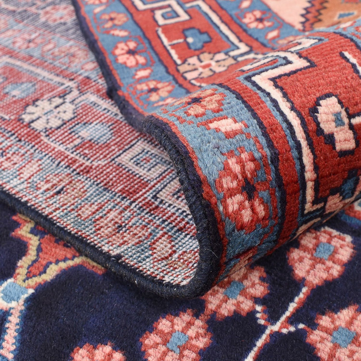 Persisk matta - Nomadic - 208 x 137 cm - mörkblå