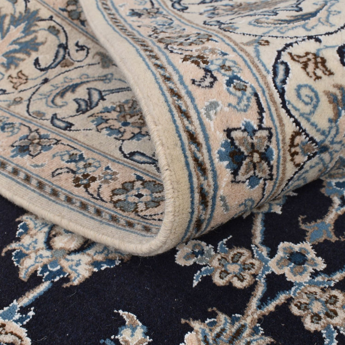 Persisk matta - Nain - 292 x 195 cm - mörkblå