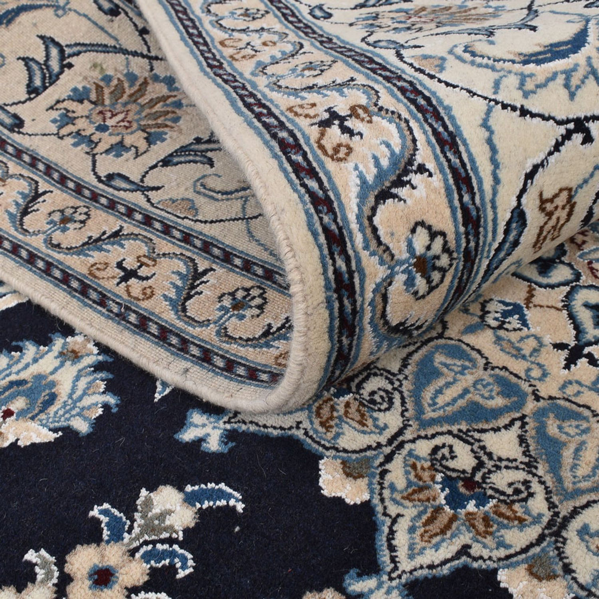 Persisk matta - Nain - 295 x 200 cm - mörkblå