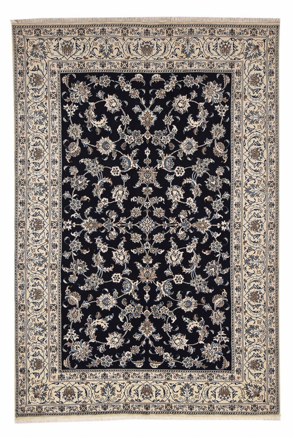 Persisk matta - Nain - 290 x 193 cm - mörkblå