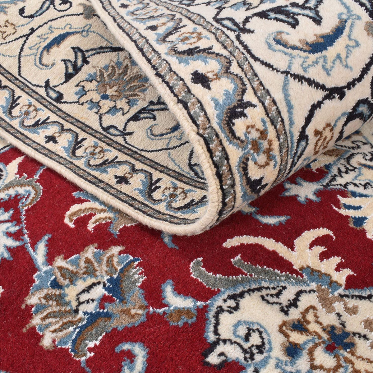 Persisk matta - Nain kvadrat  - 197 x 195 cm - röd