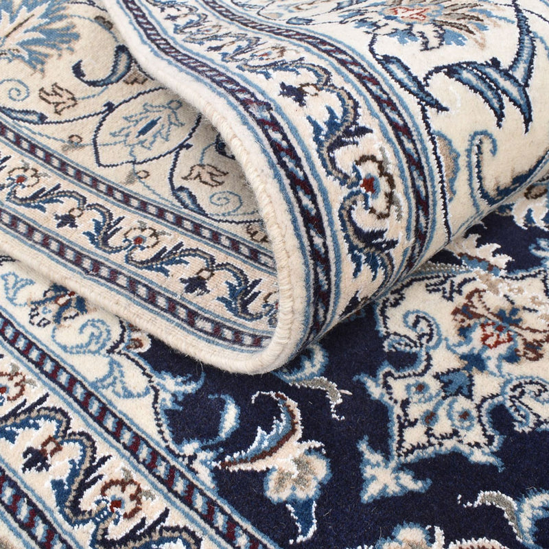 Persisk matta - Nain kvadrat  - 198 x 195 cm - mörkblå