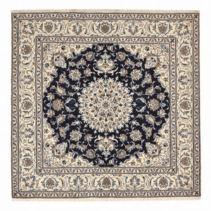 Persisk matta - Nain kvadrat  - 195 x 193 cm - mörkblå