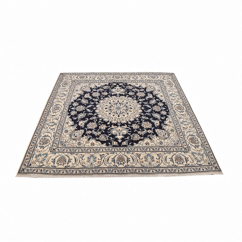 Persisk matta - Nain kvadrat  - 198 x 193 cm - mörkblå