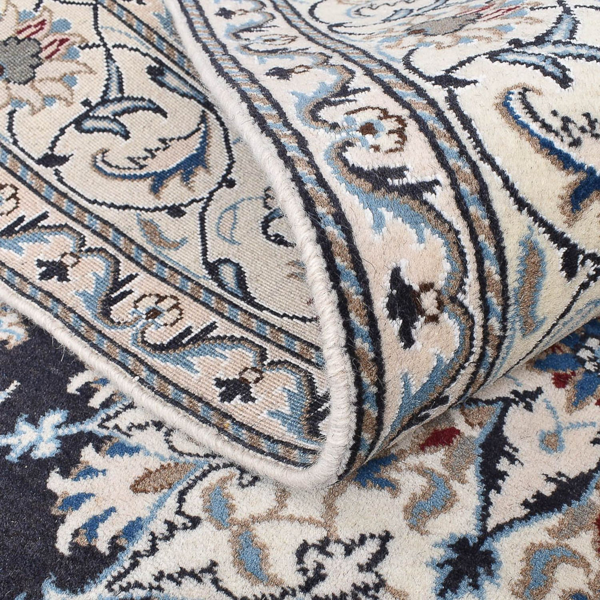 Persisk matta - Nain - 242 x 162 cm - mörkblå