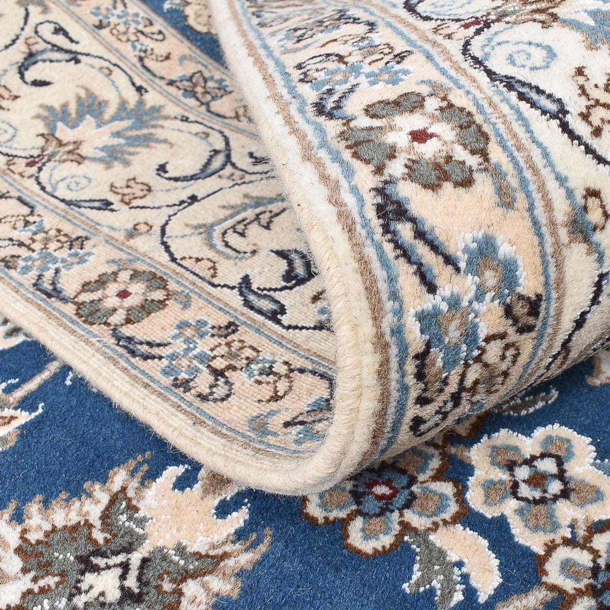 Persisk matta - Nain - 242 x 165 cm - blå