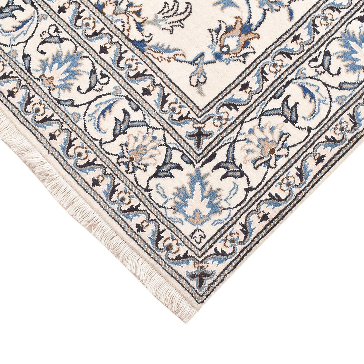 Persisk matta - Nain - 203 x 145 cm - ljusgrå