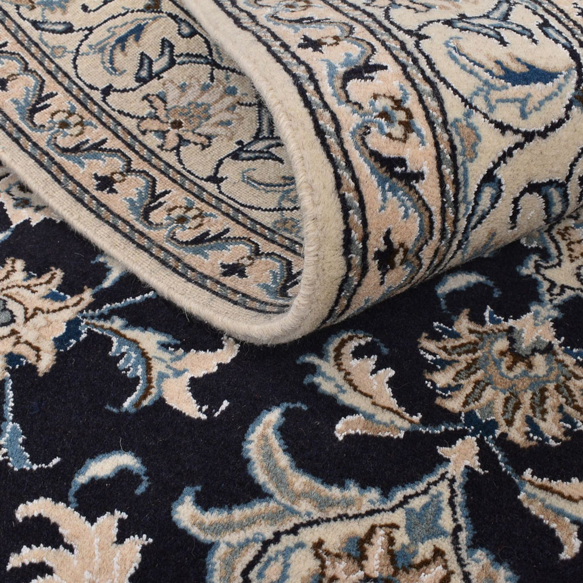 Persisk matta - Nain - 200 x 149 cm - mörkblå