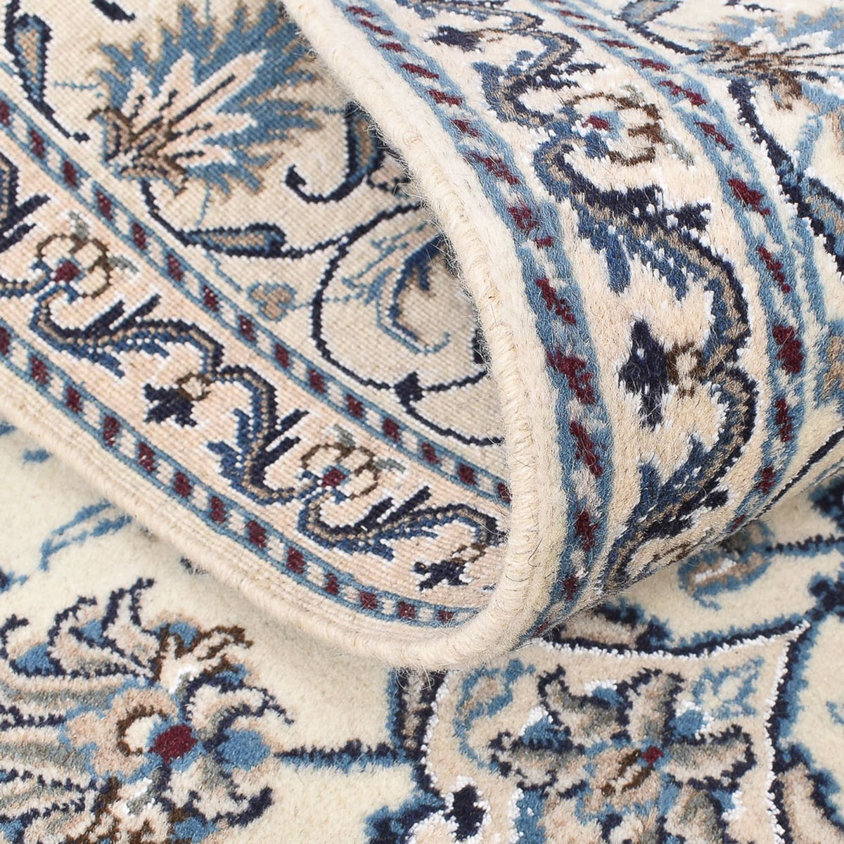 Persisk matta - Nain - 200 x 149 cm - ljusgrå