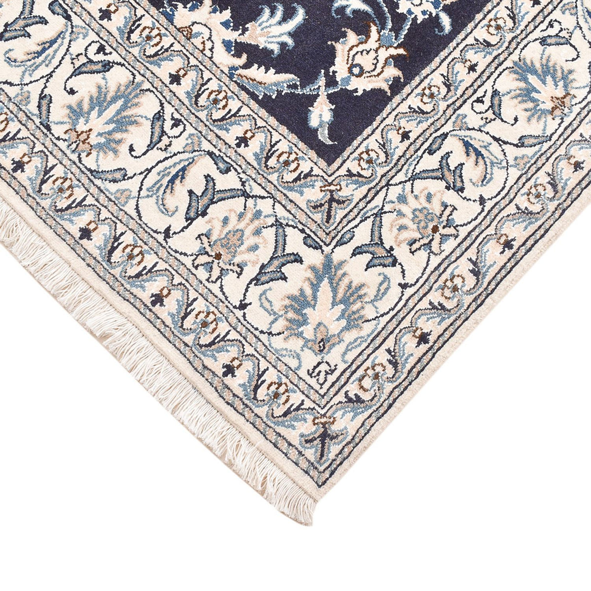 Persisk matta - Nain - 207 x 146 cm - mörkblå