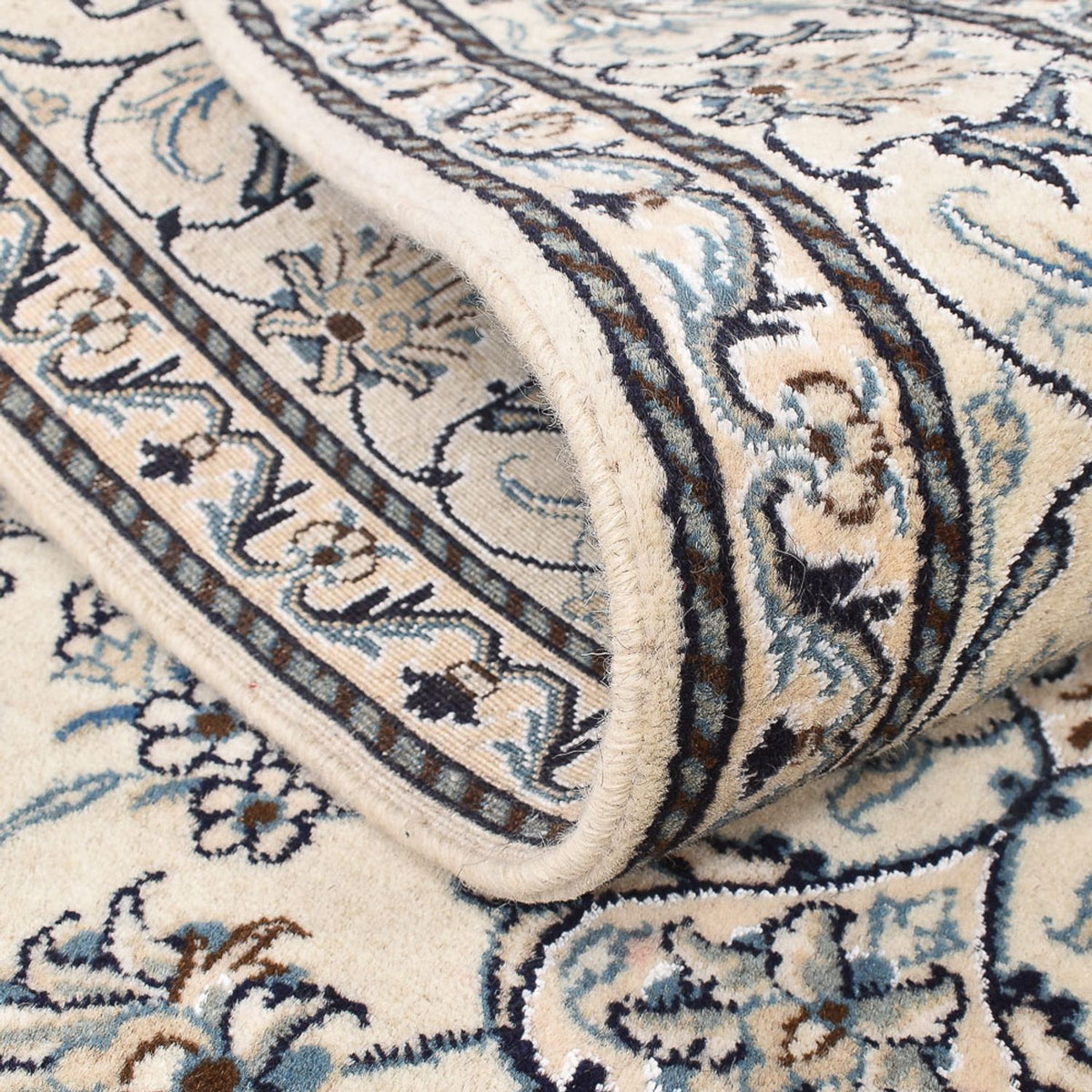 Persisk matta - Nain - 202 x 150 cm - ljusbeige