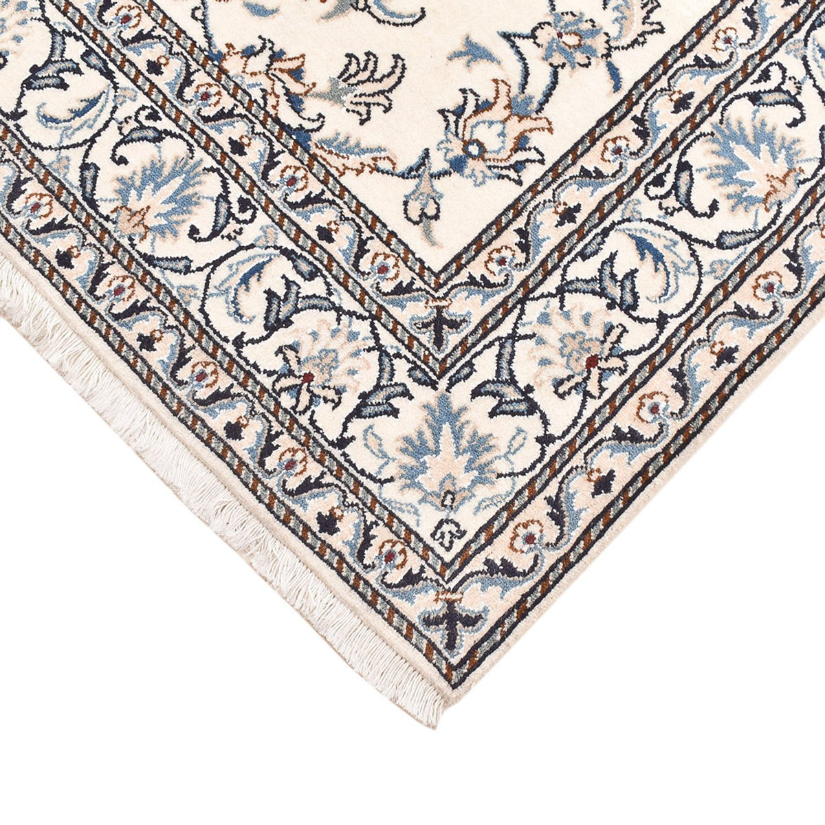 Persisk matta - Nain - 198 x 143 cm - ljusbeige