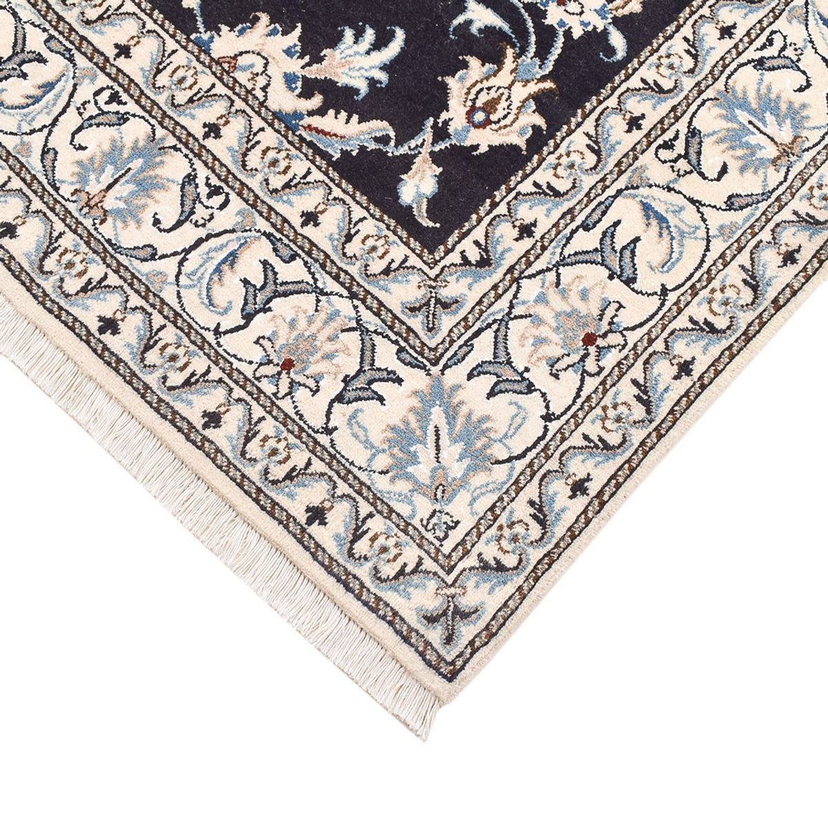 Persisk matta - Nain - 198 x 147 cm - mörkblå