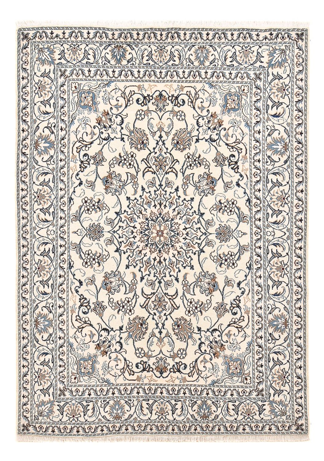 Persisk matta - Nain - 207 x 149 cm - ljusbeige