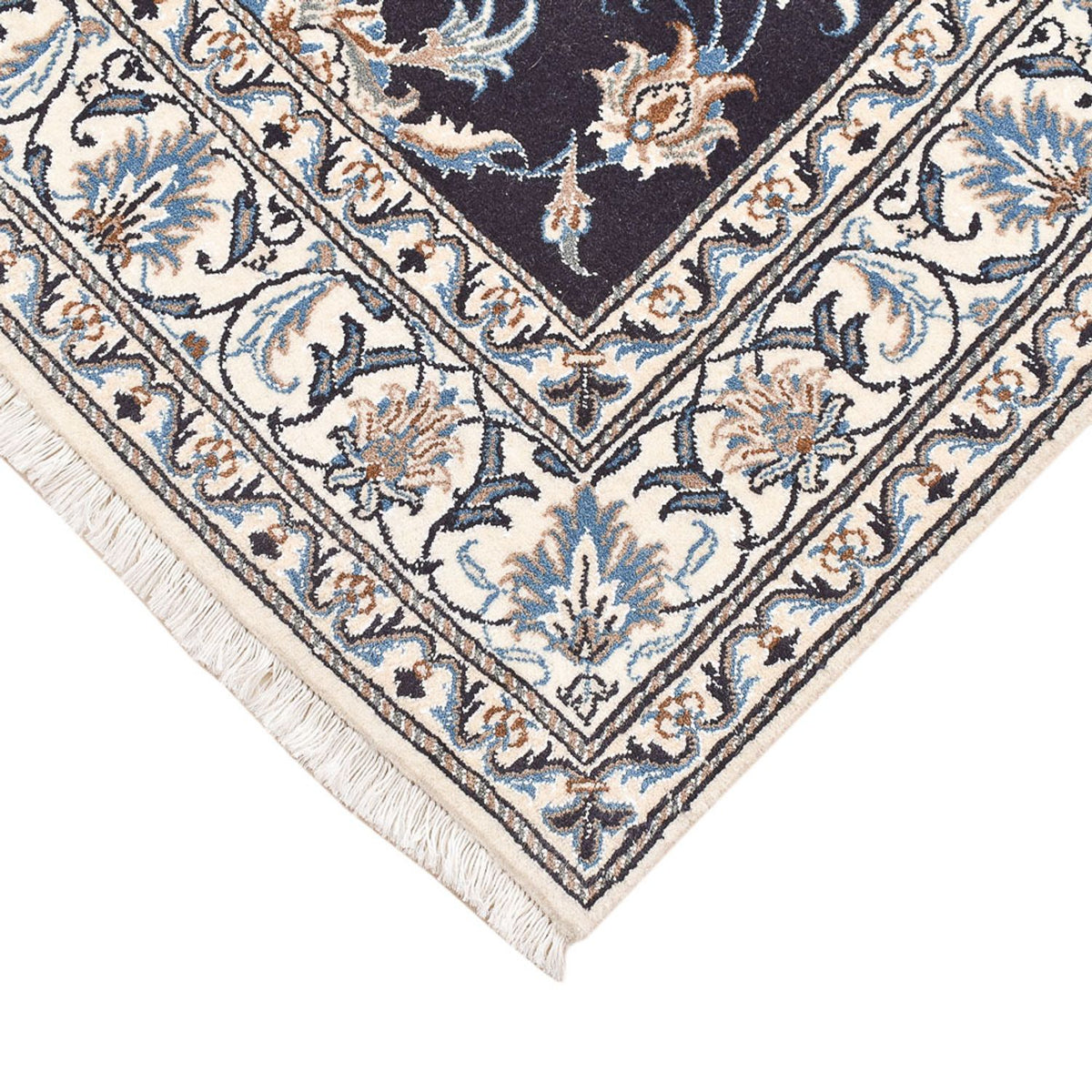 Persisk matta - Nain - 195 x 147 cm - mörkblå