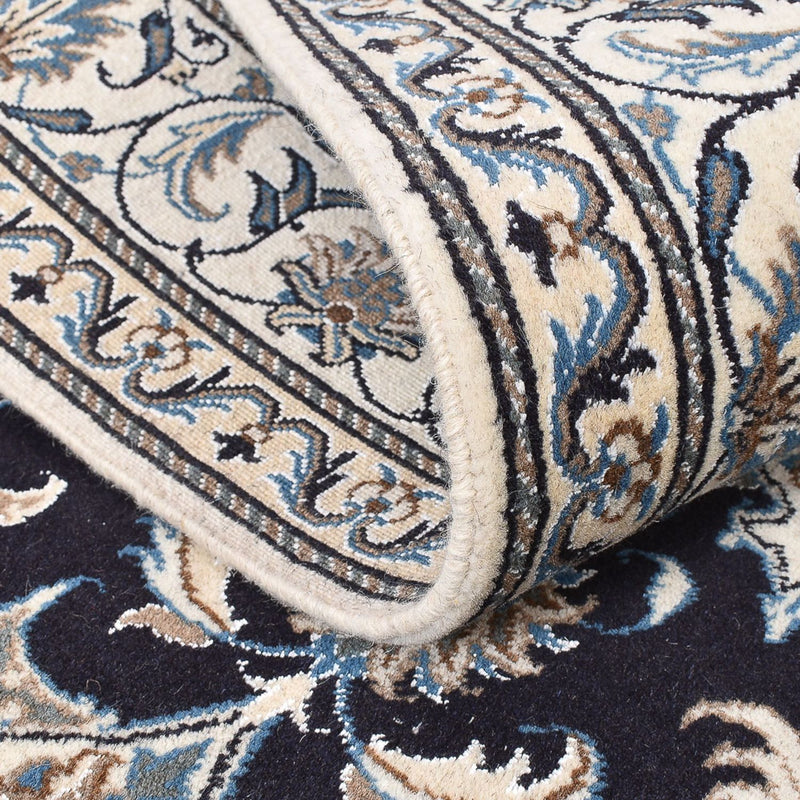 Persisk matta - Nain - 195 x 147 cm - mörkblå