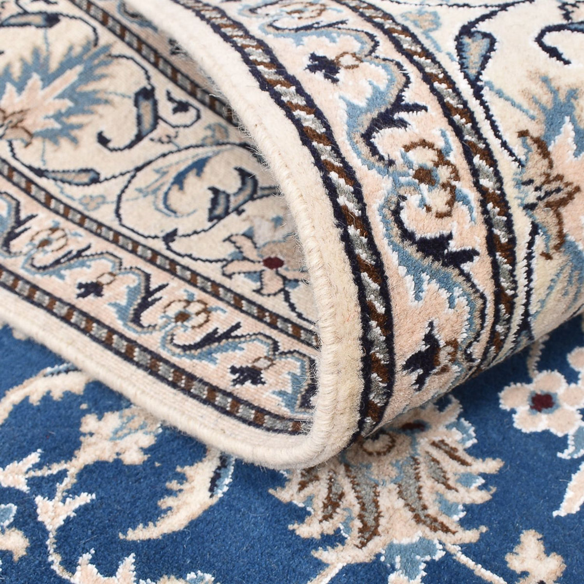 Persisk matta - Nain - 205 x 149 cm - blå