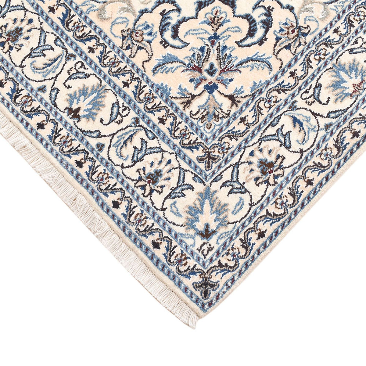 Persisk matta - Nain - 201 x 145 cm - ljusbeige