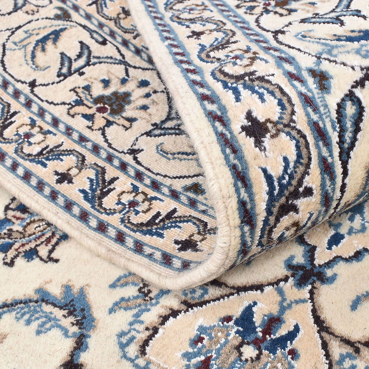 Persisk matta - Nain - 201 x 145 cm - ljusbeige