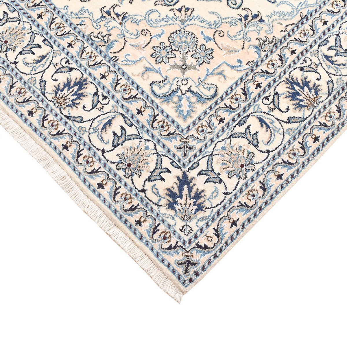 Persisk matta - Nain - 203 x 148 cm - ljusbeige