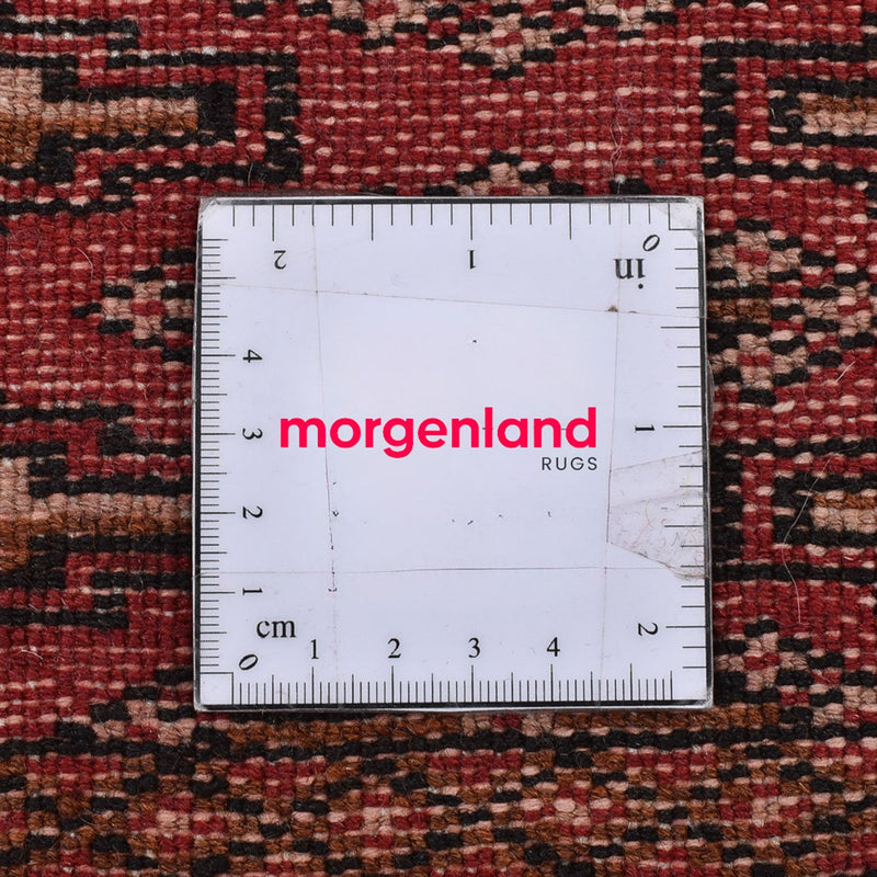 Turkaman-matta - 131 x 100 cm - ljusröd