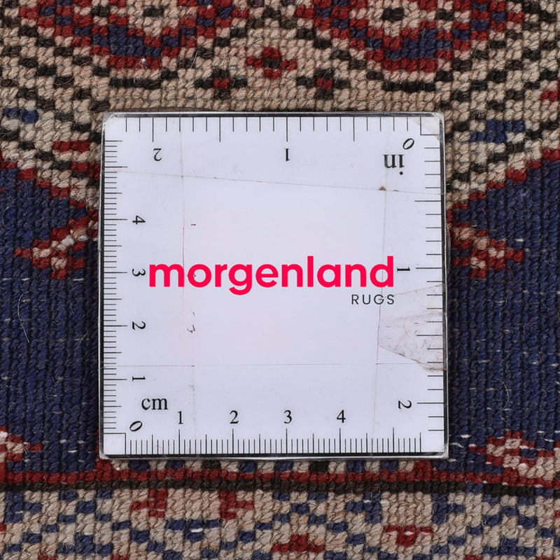 Turkaman-matta - 136 x 101 cm - mörkblå