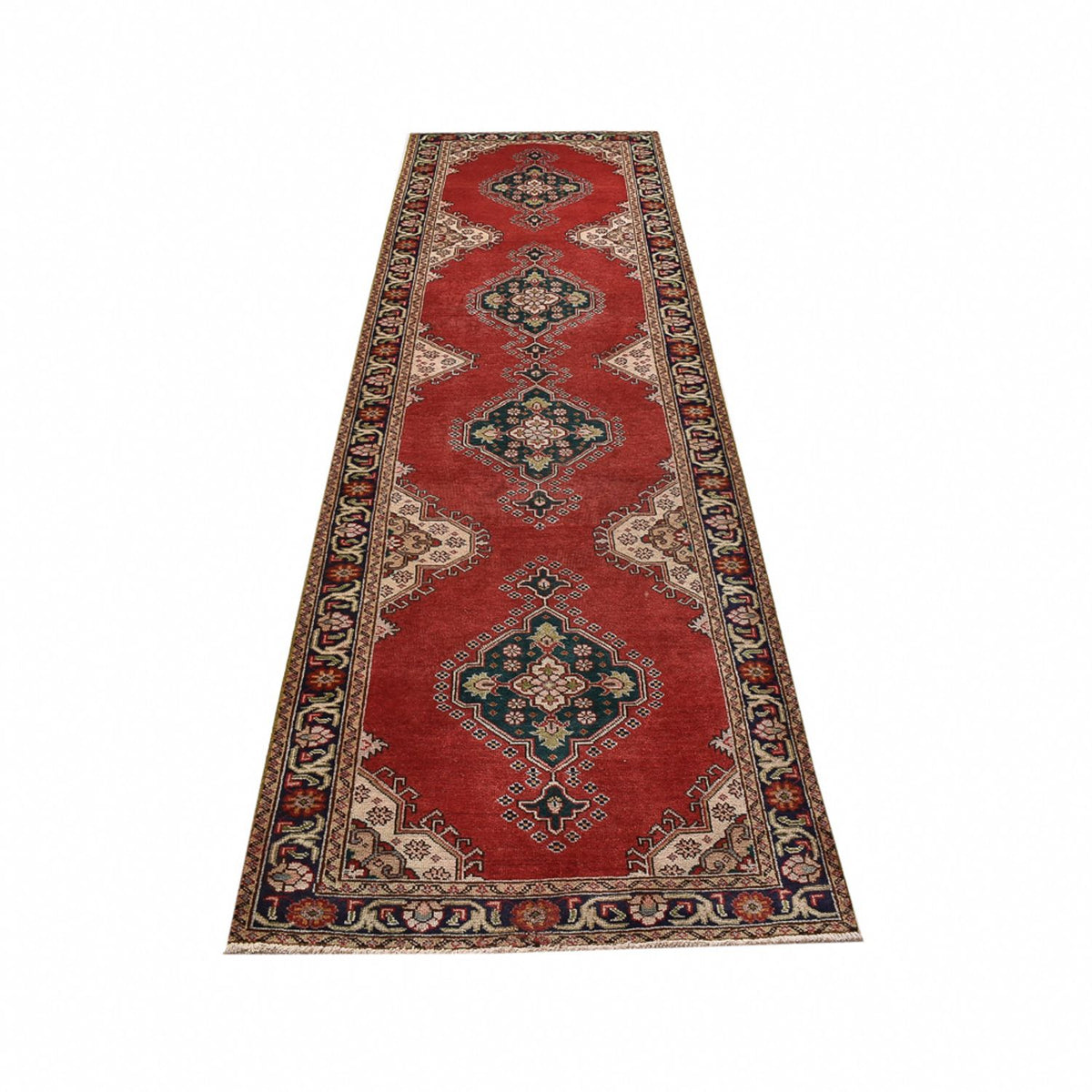 Runner Persisk matta - Tabriz - 340 x 96 cm - röd