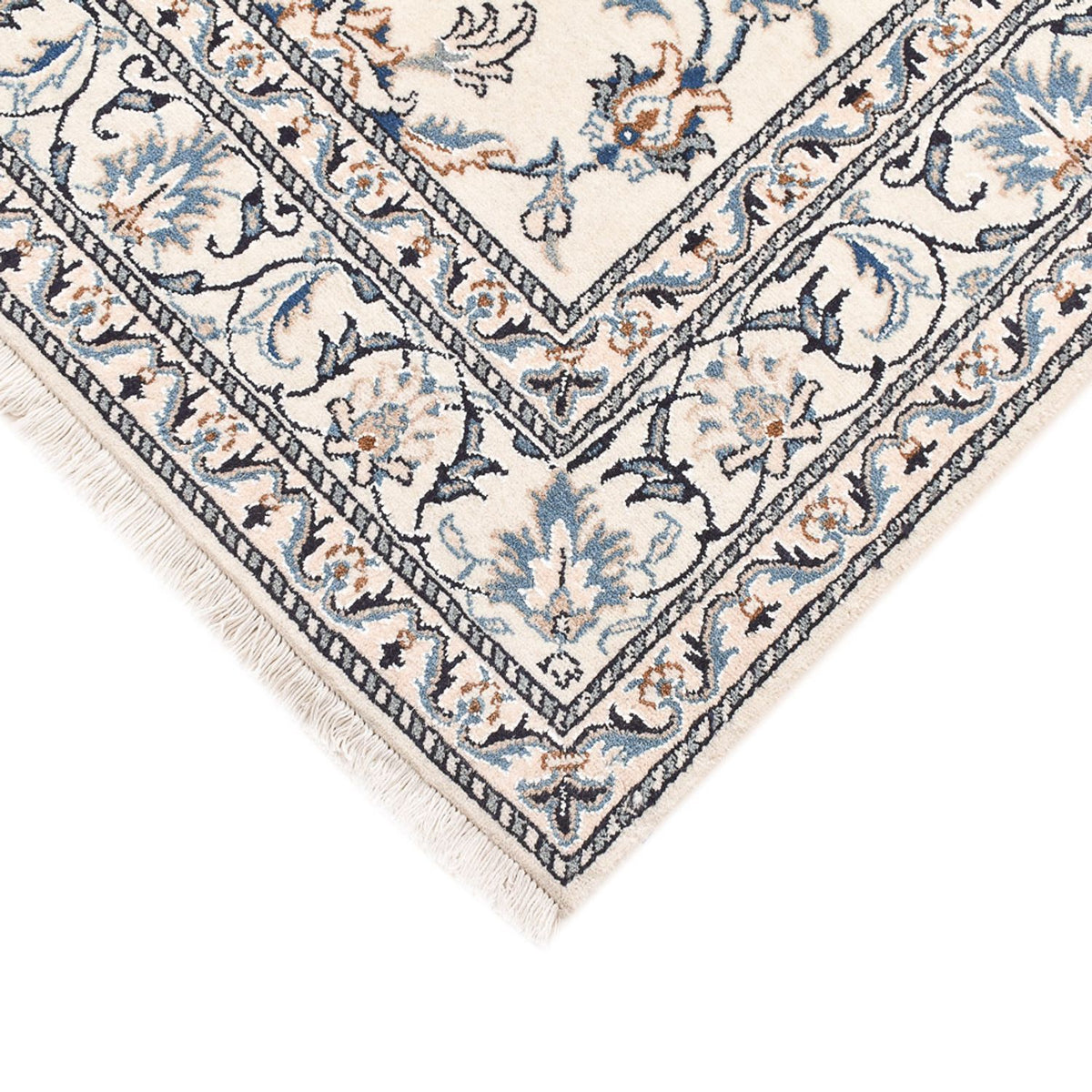 Persisk matta - Nain - 200 x 144 cm - ljusbeige