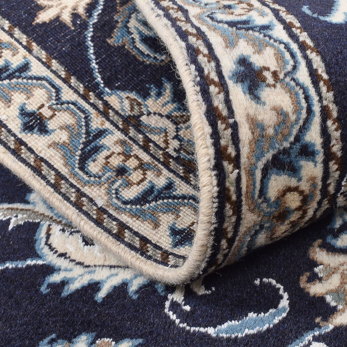 Persisk matta - Nain - 140 x 87 cm - mörk beige