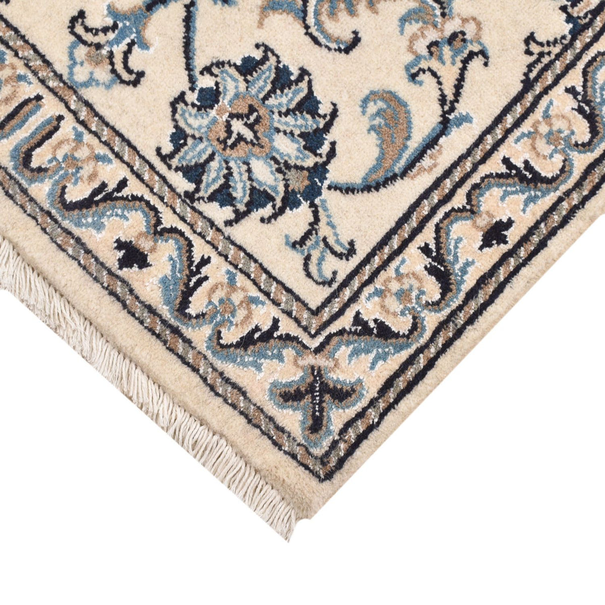 Persisk matta - Nain - 90 x 60 cm - vit