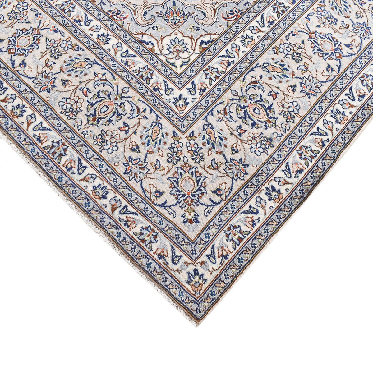 Persiska mattor - Keshan - 350 x 242 cm - grått