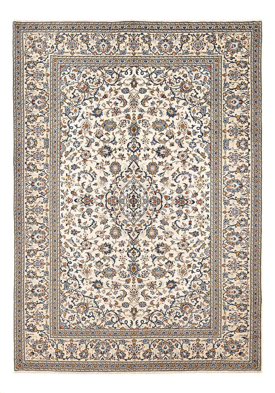 Persiska mattor - Keshan - 299 x 203 cm - mörk beige