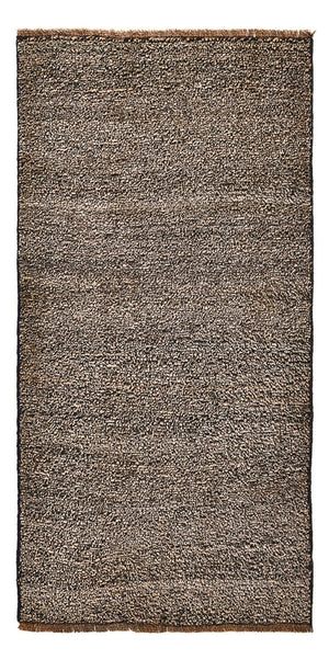 Gabbeh-matta - persisk - 122 x 61 cm - mörk beige