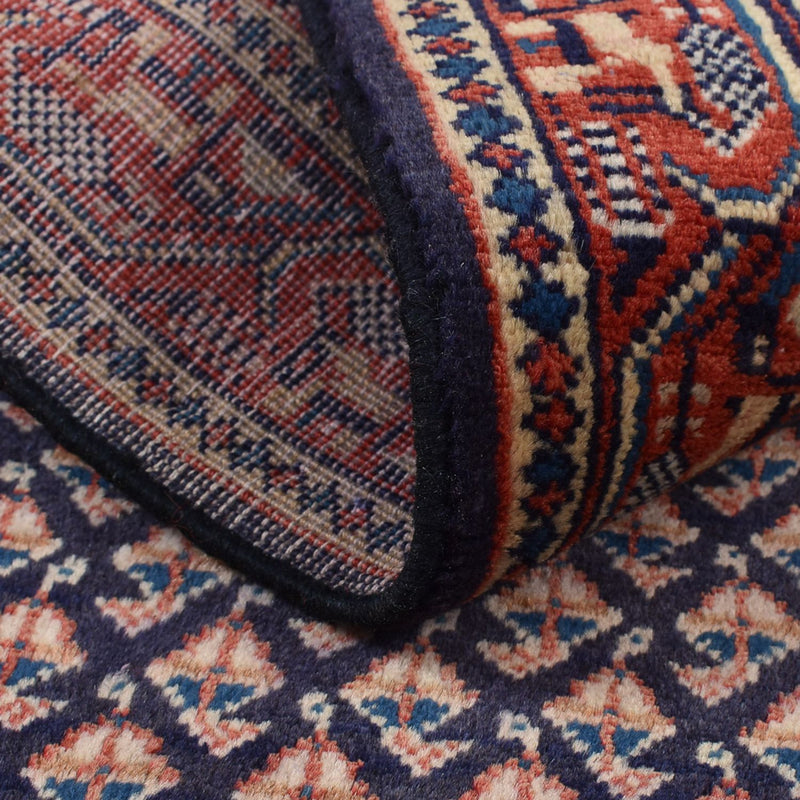 Persisk matta - Mir - 129 x 63 cm - mörkröd