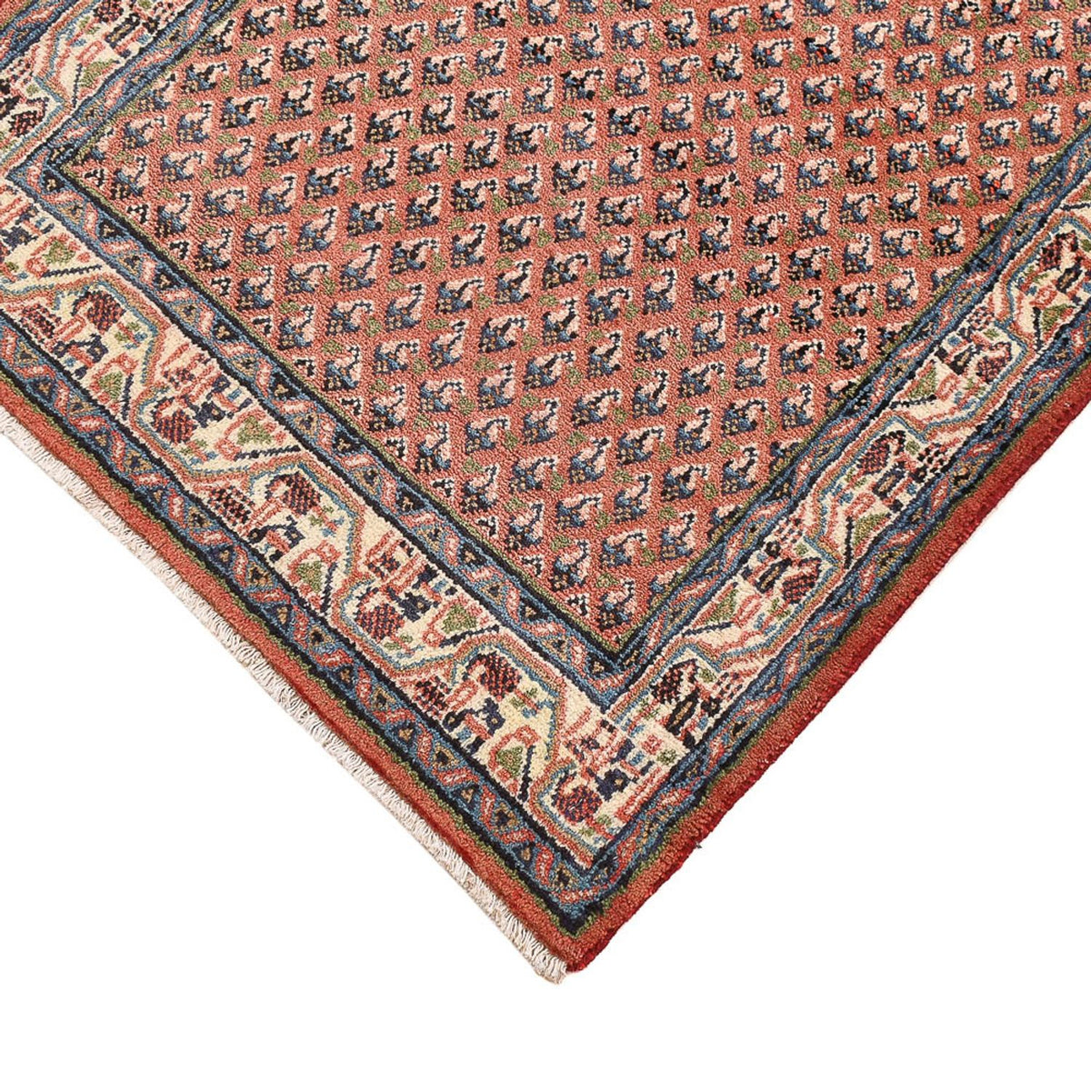 Persisk matta - Mir - 139 x 68 cm - mörkröd