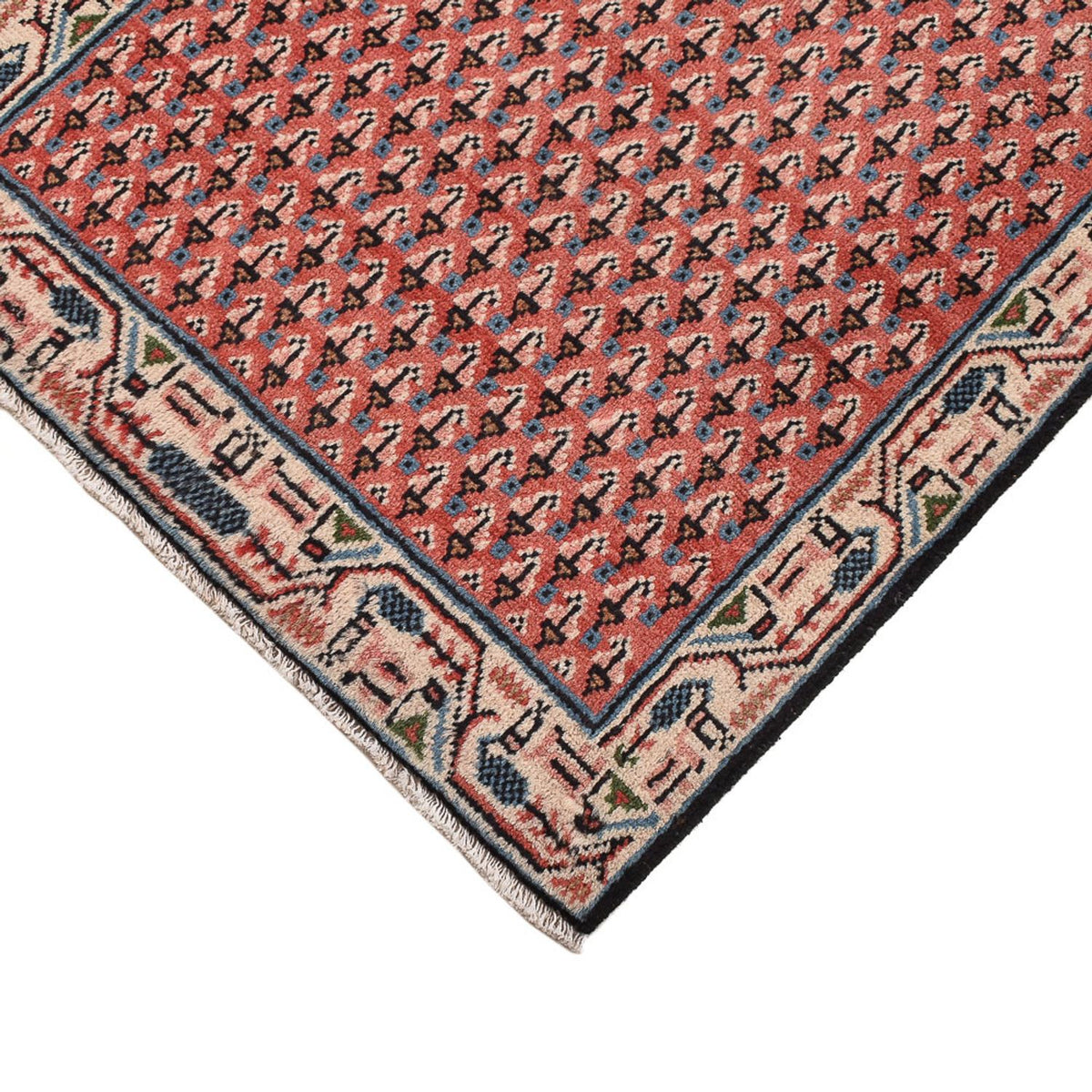 Persisk matta - Mir - 120 x 62 cm - mörkröd