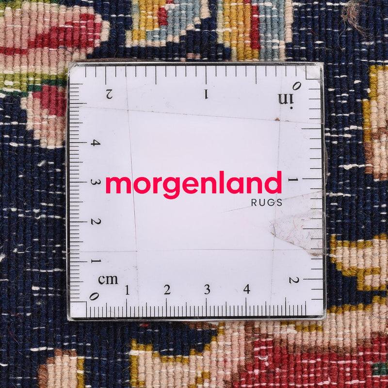 Persisk matta - Nomadic kvadrat  - 50 x 48 cm - mörkblå