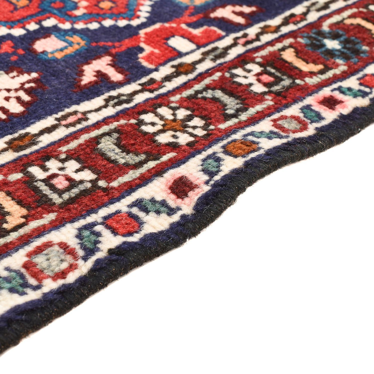 Persisk matta - Nomadic - 93 x 54 cm - mörkröd