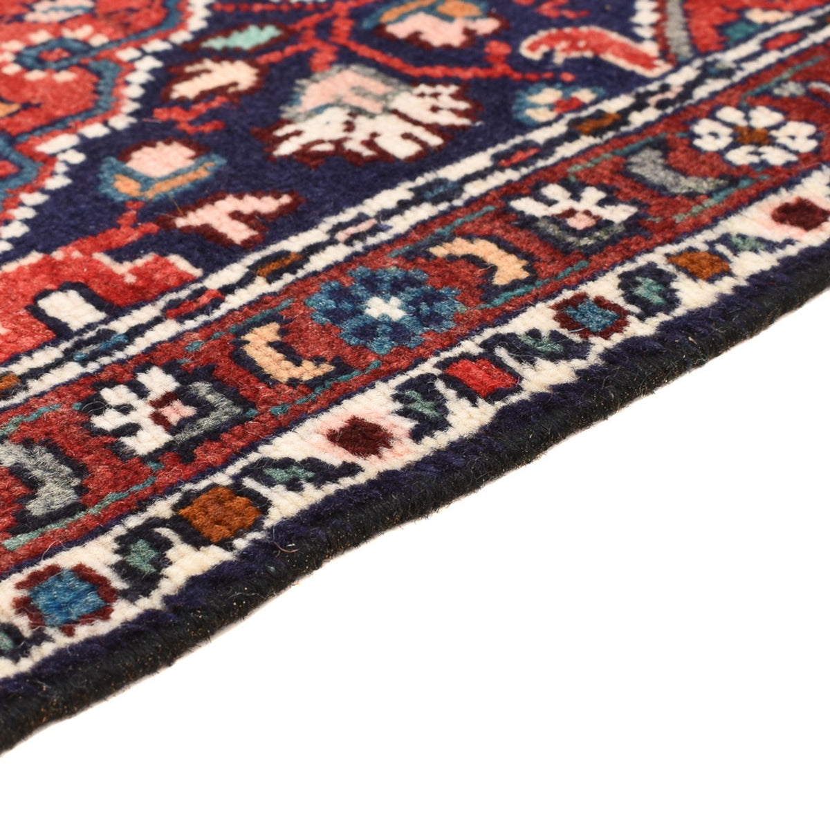 Persisk matta - Nomadic - 90 x 53 cm - mörkröd