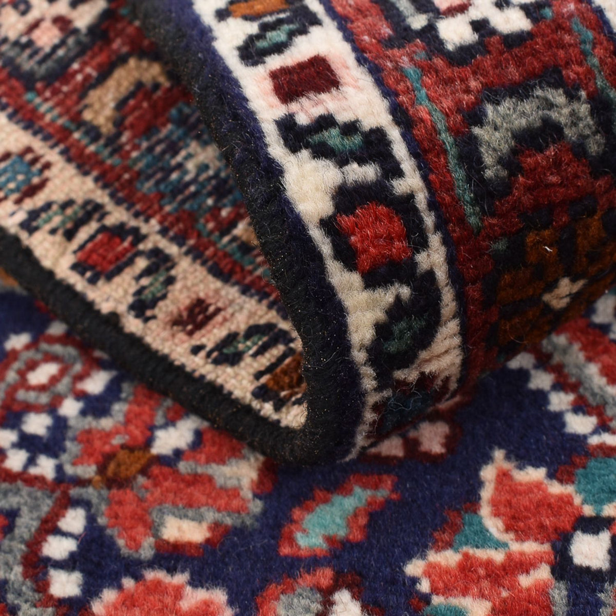 Persisk matta - Nomadic - 90 x 53 cm - mörkröd