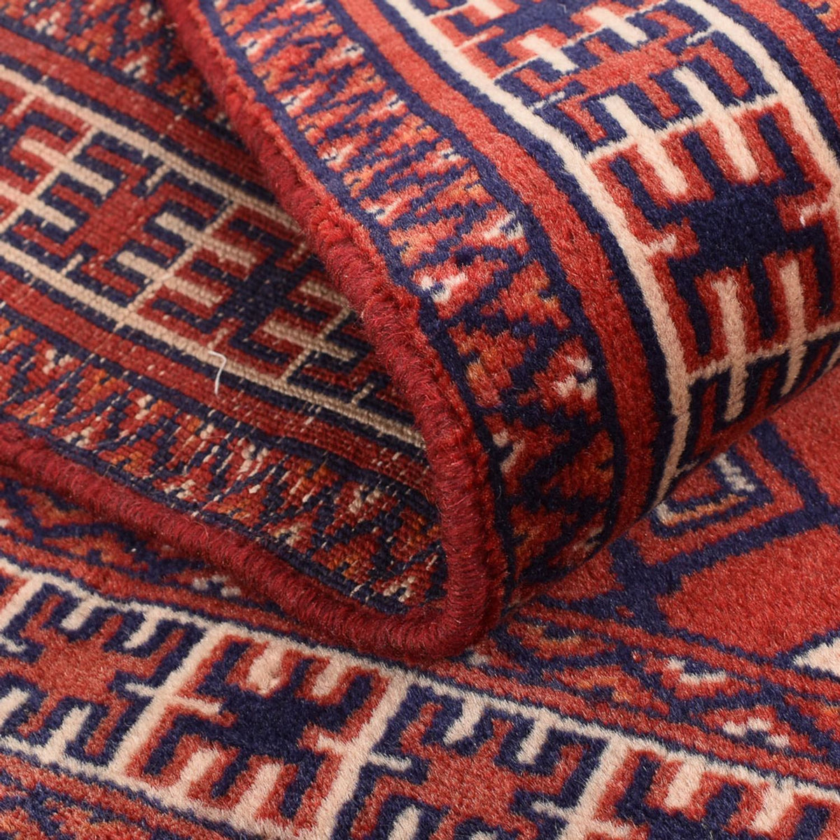 Persisk matta - Nomadic - 92 x 70 cm - mörkröd