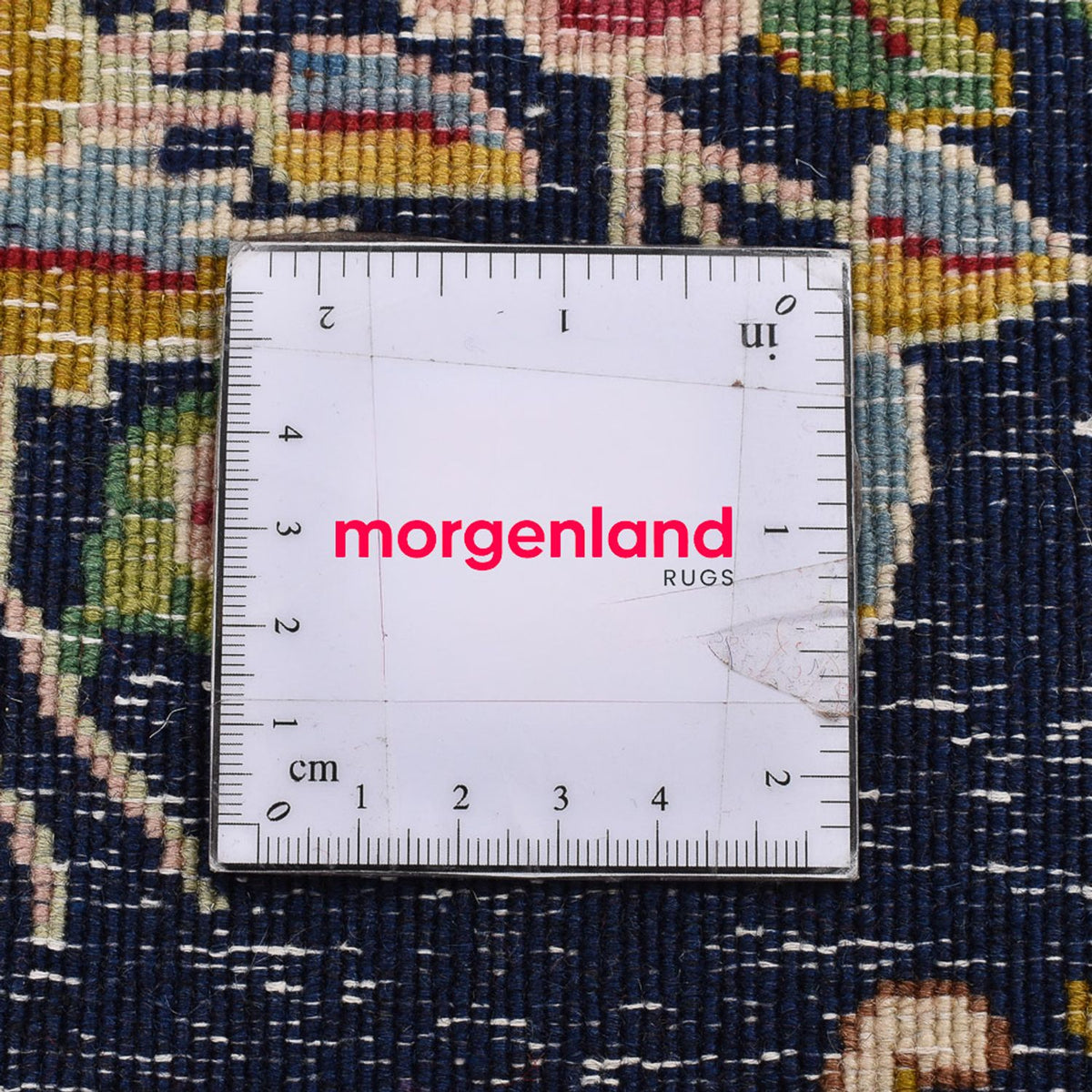 Persisk matta - Nomadic kvadrat  - 50 x 50 cm - mörkröd