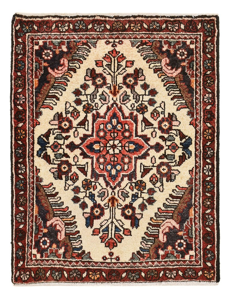 Persisk matta - Nomadic - 77 x 60 cm - ljusbeige