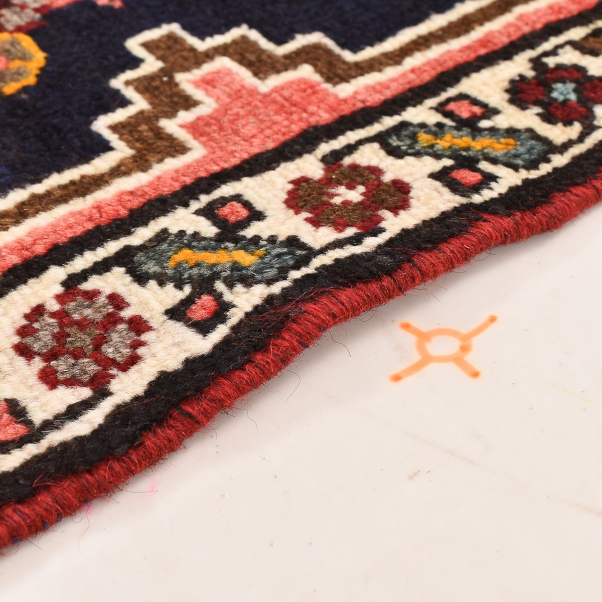 Persisk matta - Nomadic - 87 x 60 cm - flerfärgad