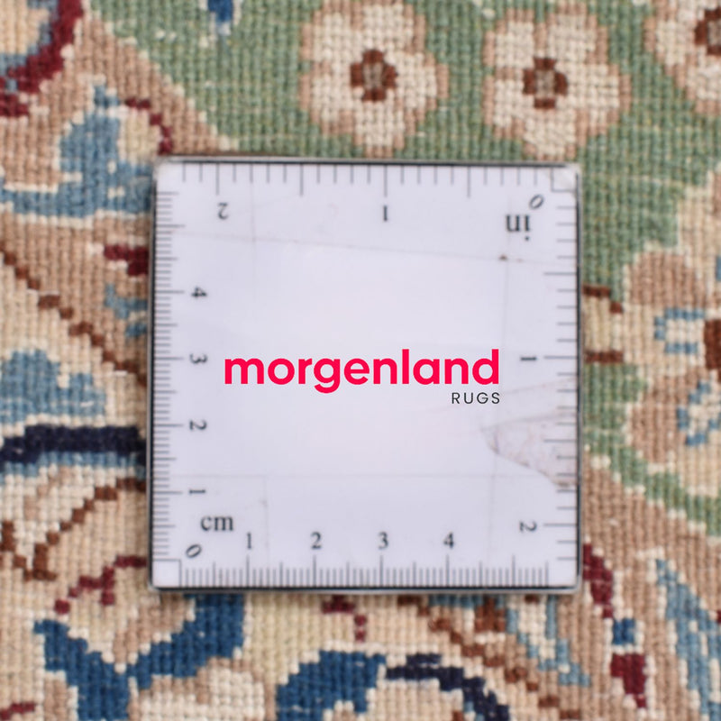 Persisk matta - Nain - Royal runt  - 139 x 139 cm - ljusgrön