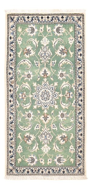 Persisk matta - Nain - 139 x 66 cm - ljusgrön
