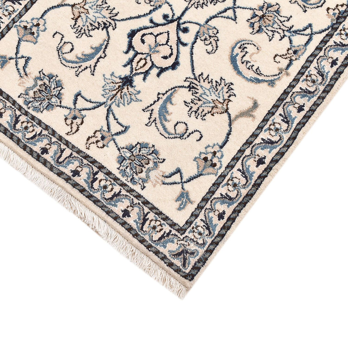 Persisk matta - Nain - 143 x 70 cm - ljusgrå